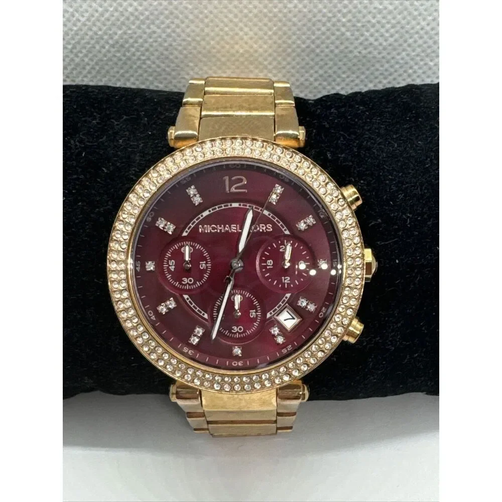 Michael Kors MK6106 Women's Gold Stainless Steel Analog Dial Quartz Watch JNA640